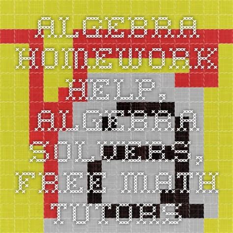 Image result for Math Help Algebra