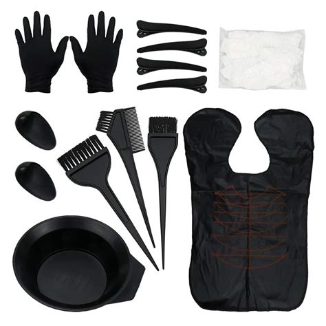Meprotal 18Pcs Hair Dye Coloring Kit DIY Salon Hair Coloring Bleaching ...