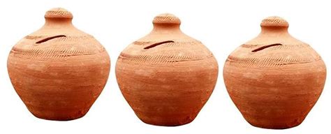 SHRIYAM CRAFTS Mitti Ki Gullak/Clay Gullak Large Coin Bank (Gift for ...