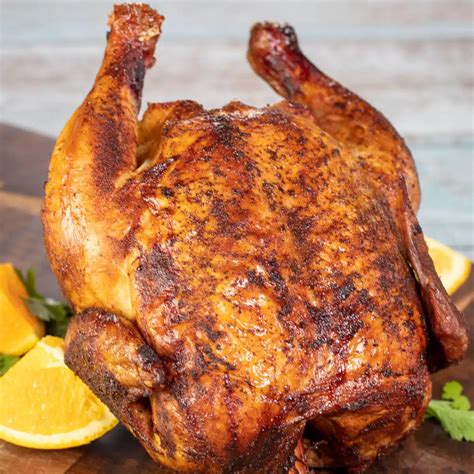 Juicy Smoked Beer Can Chicken On The Traeger Pellet Grill | Bake It ...