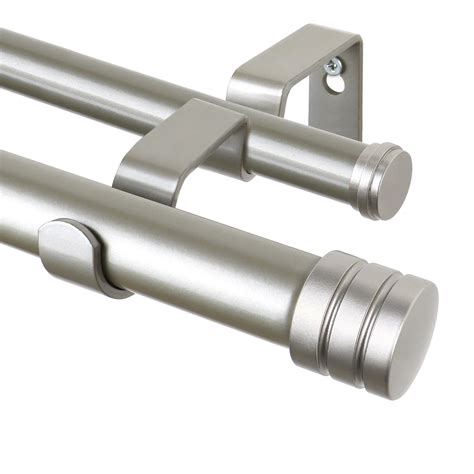 Amazon.com: TONIAL1 Inch Double Curtain Rods 140 to 195 Inches, Heavy ...