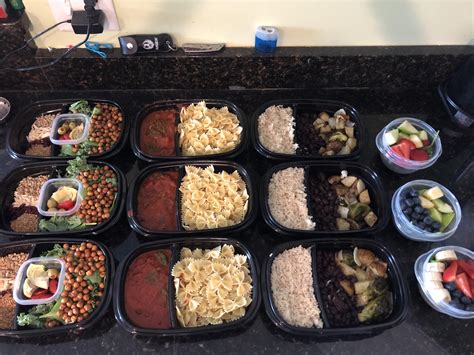 First meatless meal prep! Kale and spinach salad topped with roasted ...