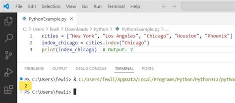 How to Use Index Python 的图像结果