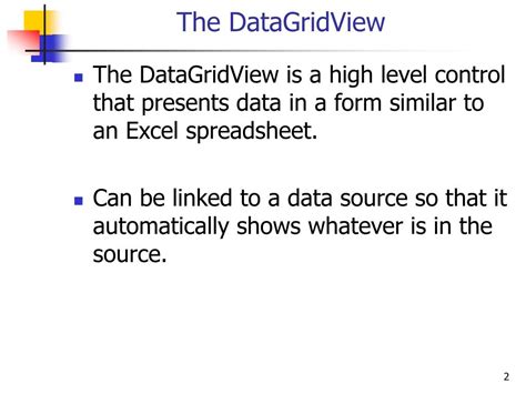 DataGridview Tutorial 的图像结果