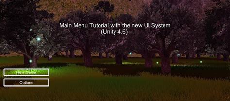 UI Documents Unity Main Menu Screen 的图像结果