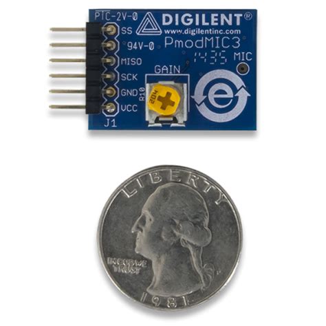 Pmod MIC3: MEMS Microphone with Adjustable Gain at MG Super Labs India