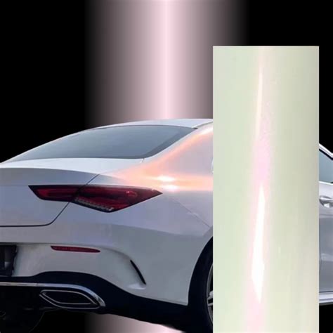 Color Shift Glitter White Pink Vinyl Wrap – RAXTiFY