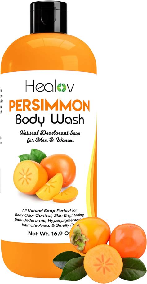 Amazon.com : Healov Persimmon Body Wash for Body Odor Control – Purifying Deodorizing Soap for ... - what is the smell of feet