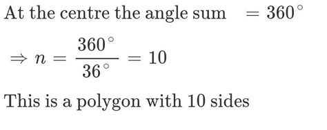 The diagram shows part of a regular polygon. The sides of this polygon ...