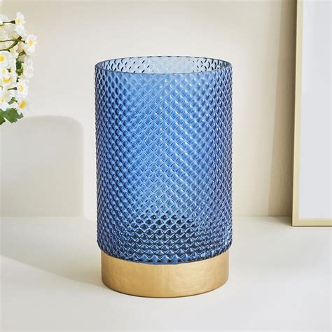 Buy Brian Ellery Glass Hurricane Candle Holder from Home Centre at just ...