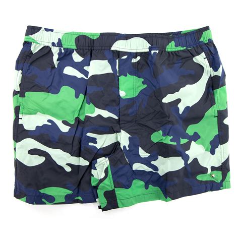 Valentino Camouflage Swimming Shorts Green Camo | ONU