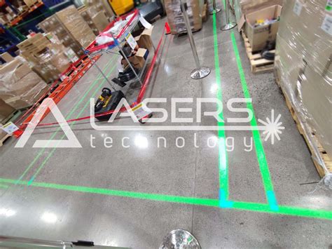 Industrial Floor Marking via Laser Projector - Delta Lasers Technology