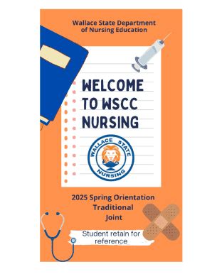 Fillable Online Wallace State Community College Nursing Program ...