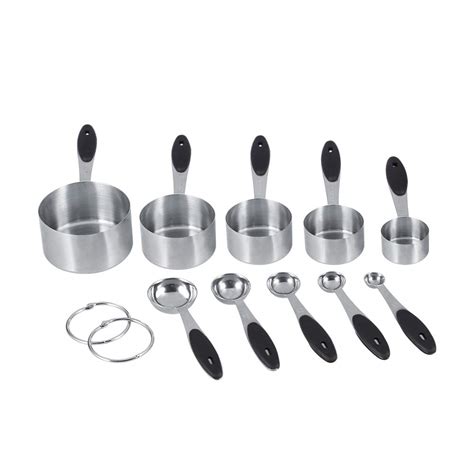 Stainless Steel Measuring Cups and Spoons, 12 Pieces Measuring Spoons ...
