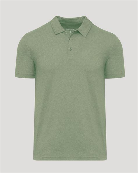 Dark Heather Bay Green Short Sleeve Polo | Dark Heather Bay Green Short ...