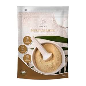 Herbal Bliss Multani Mitti for Hair & Skin | 100% Pure & Natural Fuller ...