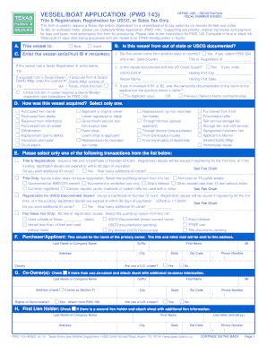 2010 Form TX PWD 143-A0900 - Blank Fillable Template | Fill Out, Print ...