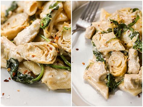 Lemon and Artichoke Hearts Pasta