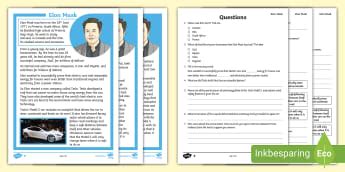 Earth and Space Comprehension KS2 - Reading Tasks - Twinkl