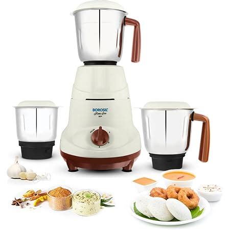 Buy Borosil 750W Mixer Grinder 4 Jar, Red Online at Low Prices in India ...