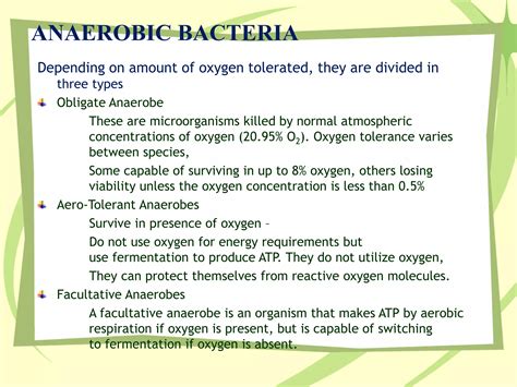 Cultivation of Anaerobic Bacteria | PPTX