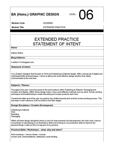 Image result for Statement of Intent Committee Example