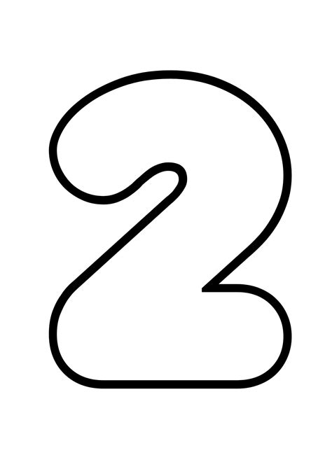 Large Bubble Numbers for Classroom Big Number Templates Printable Block ...