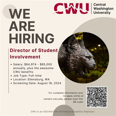 Cwu Jobs Ellensburg