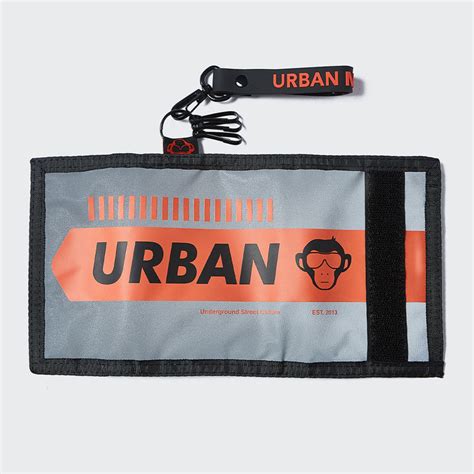 Buy Silver Reflective & Neon Orange Trifold Wallet Online – Urban Monkey®