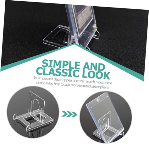 Buy Alasum 24 pcs Holder Shelves Display Easel Challenge Card Plastic ...