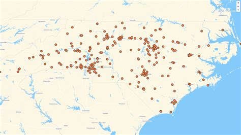 Map of KFC locations in North Carolina, US | Mapstack