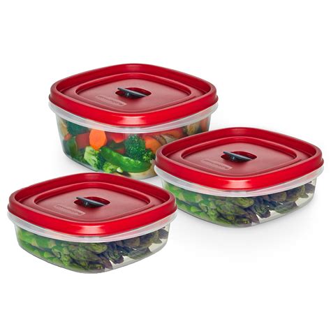 Buy Rubbermaid Easy Find Vented Lid Food Storage Containers, 6-Piece ...