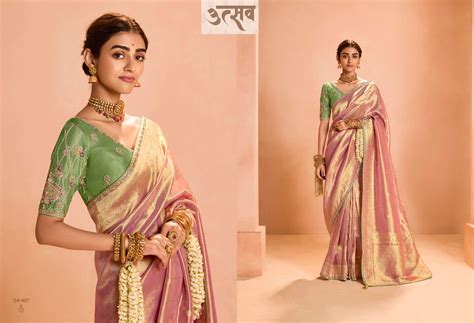 407 Utsav Kimora Sindhuri Silk Sarees – Heriska