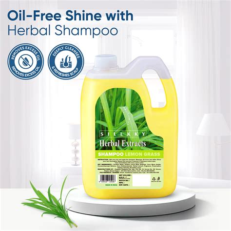 Sillkky Herbal Extracts Lemon Grass Shampoo 5 Litre Refill Can – Wizvalue
