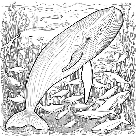 Blue Whale Coloring Page