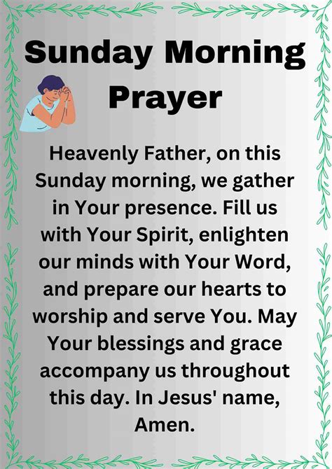 30+ Best Sunday Prayer [Morning, Evening, Night] - † ️️ Daily Blessings ...