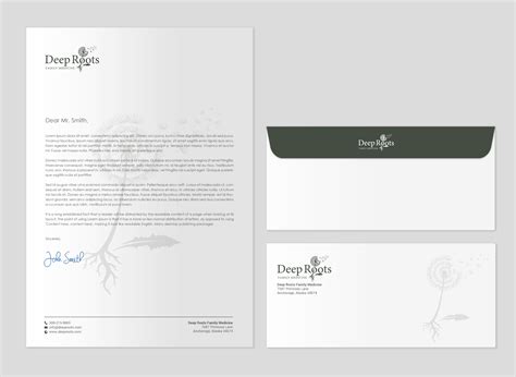 Stationery Design for Deep Roots Family Medicine by chandrayaan ...
