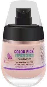 COLOR PICK Oil Free Liquid Luxora Foundation - Price in India, Buy ...