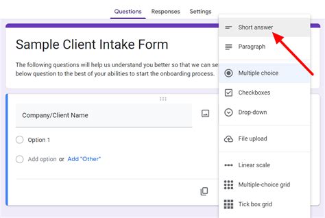 Image result for Intake Form Design
