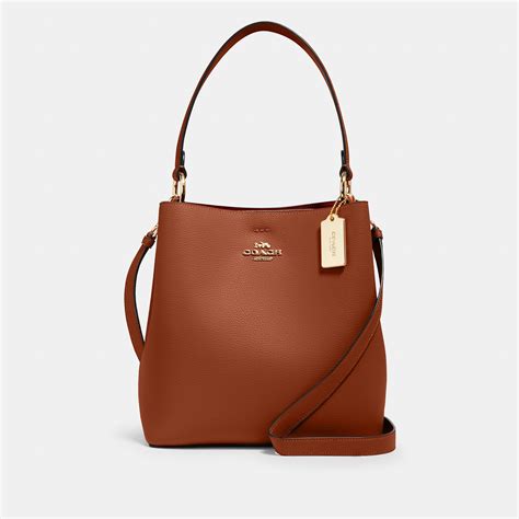 COACH Town Bucket Bag in Brown | Lyst