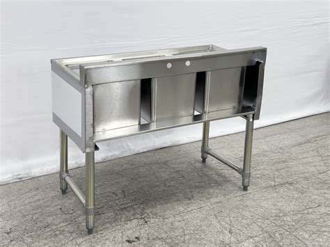 BS3T101410 38 inches 3 Compartment Bar Sink with Faucet