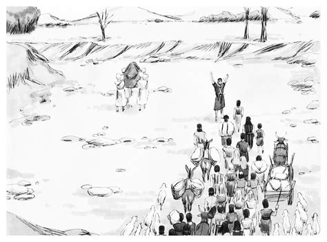 Joshua Crossing River Jordan Coloring – Free Clipart #539844 | Clipart ...