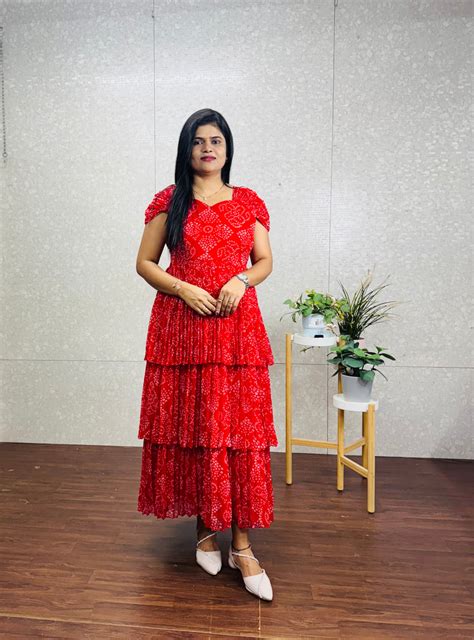 Bandhini Georget frock-SRF1042 – Swarna Reddys