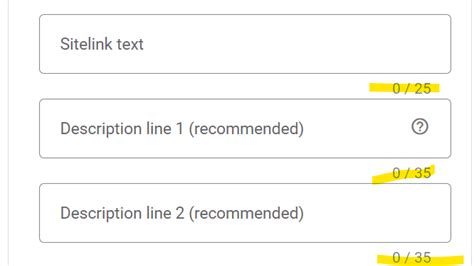 Google Ads Sitelink Character Limits - Adsbot