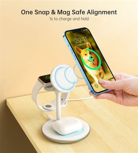 Pulse 3 In 1 Magsafe Charger - White – Imagine Online