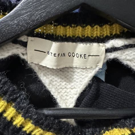 Stefan Cooke Wool Diamond Cut Sweater Vest Small - Depop