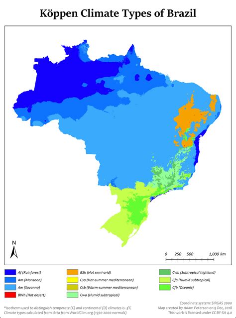 Koppen Climate Map Of Brazil