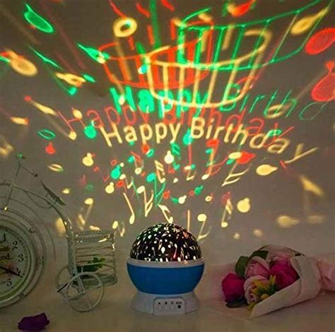 Buy MSR Kart Happy Birthday Star Master Dream Rotating Projection Lamp ...