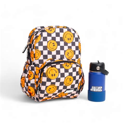 Happy Face Small Backpack + Bottle Set – JUICE