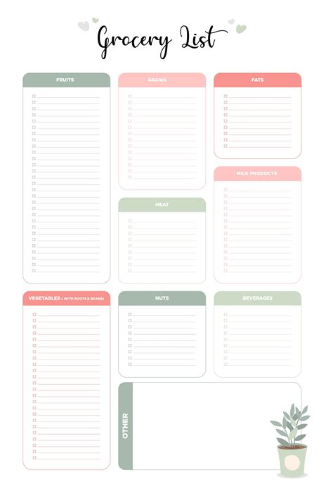 Printable Real Food Shopping List Template | Grocery list template ...